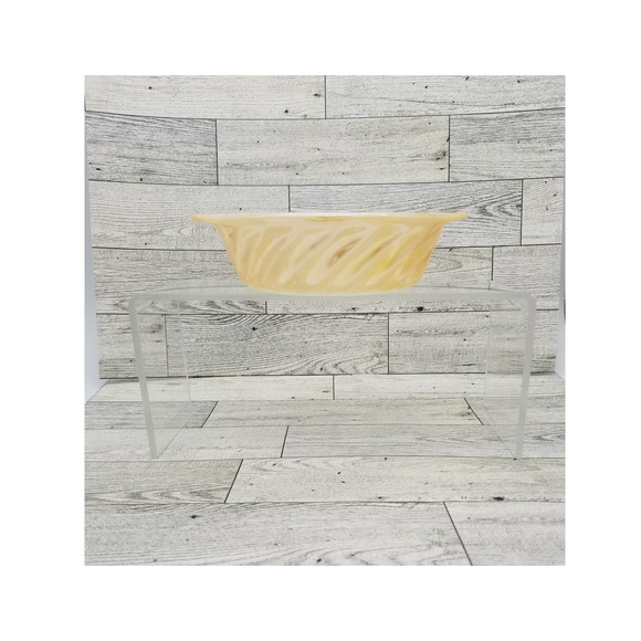 Fire King Peach Lustre Ware Small Casserole Baking Dish 5" Anchor Hocking Vintag - Picture 1 of 11